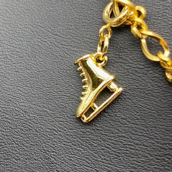 Gold Charm Bracelet with Festive Holiday Removable Charms - Picture 6 of 11